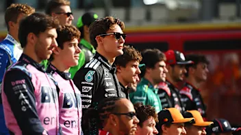 ABU DHABI, UNITED ARAB EMIRATES - DECEMBER 07: The 2025 F1 drivers photo call prior to the F1 Grand