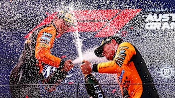 SPIELBERG, AUSTRIA - JUNE 29: Race winner Lando Norris of Great Britain and McLaren and Second