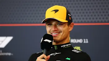 SPIELBERG, AUSTRIA - JUNE 29: Race winner Lando Norris of Great Britain and McLaren in the Drivers