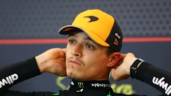 SPIELBERG, AUSTRIA - JUNE 28: Pole position qualifier Lando Norris of Great Britain and McLaren in