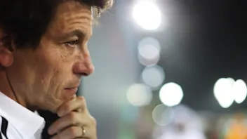 BAHRAIN, BAHRAIN - APRIL 13: Toto Wolff, Executive Director of Mercedes AMG Petronas F1 Team looks