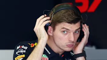 BAHRAIN, BAHRAIN - APRIL 11: Max Verstappen of the Netherlands and Oracle Red Bull Racing looks on