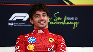 SPA, BELGIUM - JULY 27: Third placed Charles Leclerc of Monaco and Scuderia Ferrari in the Drivers