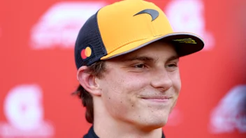 SPA, BELGIUM - JULY 25: Sprint Pole qualifier Oscar Piastri of Australia and McLaren is interviewed