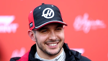 SPA, BELGIUM - JULY 25: Esteban Ocon of France and Haas F1 is interviewed during Sprint qualifying