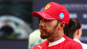 SAO PAULO, BRAZIL - NOVEMBER 08: Thirteenth placed qualifier Lewis Hamilton of Great Britain and