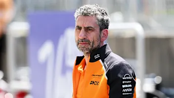 MONTREAL, QUEBEC - JUNE 14: Andrea Stella, Team Principal of McLaren looks on during final practice