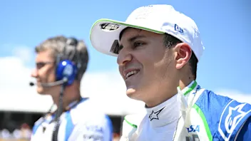 IMOLA, ITALY - MAY 18: Isack Hadjar of France and Visa Cash App Racing Bulls looks on during the F1