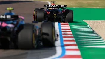 IMOLA, ITALY - MAY 16: Max Verstappen of the Netherlands driving the (1) Oracle Red Bull Racing