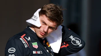 IMOLA, ITALY - MAY 17: Second placed qualifier Max Verstappen of the Netherlands and Oracle Red