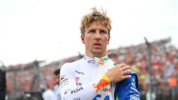 BUDAPEST, HUNGARY - AUGUST 03: Liam Lawson of New Zealand and Visa Cash App Racing Bulls on the