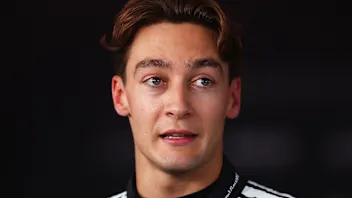 BUDAPEST, HUNGARY - AUGUST 01: George Russell of Great Britain and Mercedes AMG Petronas F1 Team is