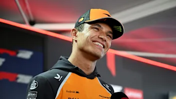 BUDAPEST, HUNGARY - JULY 31: Lando Norris of Great Britain and McLaren looks on during previews