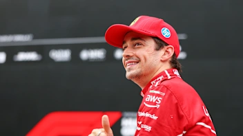 BUDAPEST, HUNGARY - AUGUST 02: Pole position qualifier Charles Leclerc of Monaco and Scuderia