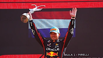 MONZA, ITALY - SEPTEMBER 07: Race winner Max Verstappen of the Netherlands and Oracle Red Bull