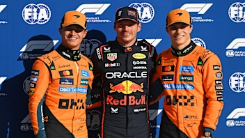 MONZA, ITALY - SEPTEMBER 06: Pole position qualifier Max Verstappen of the Netherlands and Oracle