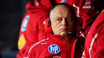 LAS VEGAS, NEVADA - NOVEMBER 21: Frederic Vasseur, Team Principal of Scuderia Ferrari looks on from