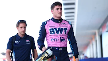 MIAMI, FLORIDA - MAY 02: Jack Doohan of Australia and Alpine F1 walks in the Pitlane during Sprint