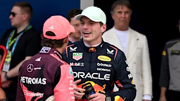 MIAMI, FLORIDA - MAY 03: Pole position qualifier Max Verstappen of the Netherlands and Oracle Red