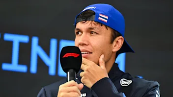 MONTE-CARLO, MONACO - MAY 23: Alexander Albon of Thailand and Williams on stage prior to practice