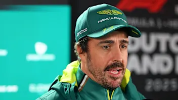 ZANDVOORT, NETHERLANDS - AUGUST 28: Fernando Alonso of Spain and Aston Martin F1 Team looks on