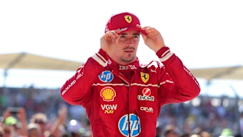 AUSTIN, TEXAS - OCTOBER 19: Third placed Charles Leclerc of Monaco and Scuderia Ferrari in parc