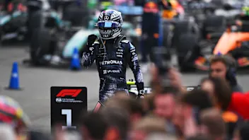 SUZUKA, JAPAN - MARCH 29: Race winner Andrea Kimi Antonelli of Italy and Mercedes AMG Petronas F1