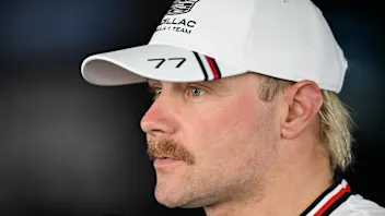 SUZUKA, JAPAN - MARCH 27: Valtteri Bottas of Finland and Cadillac F1 Team is interviewed during