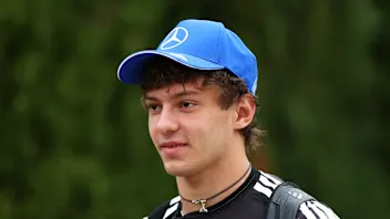 SUZUKA, JAPAN - MARCH 26: Andrea Kimi Antonelli of Italy and Mercedes AMG Petronas F1 Team arrives