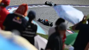 SPIELBERG, AUSTRIA - JUNE 28: George Russell of Great Britain driving the (63) Mercedes AMG