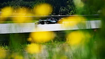 SPIELBERG, AUSTRIA - JUNE 26: George Russell of Great Britain driving the (63) Mercedes AMG