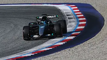 SPIELBERG, AUSTRIA - JUNE 26: George Russell of Great Britain driving the (63) Mercedes AMG