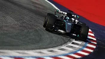 SPIELBERG, AUSTRIA - JUNE 26: George Russell of Great Britain driving the (63) Mercedes AMG