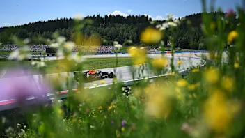 SPIELBERG, AUSTRIA - JUNE 27: Isack Hadjar of France driving the (6) Oracle Red Bull Racing RB22