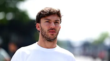 KUALA LUMPUR, MALAYSIA - OCTOBER 01: Pierre Gasly of France and Alpine F1 arrives in the Paddock