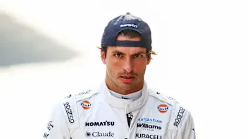 KUALA LUMPUR, MALAYSIA - OCTOBER 03: Thirteenth placed qualifier Carlos Sainz of Spain and Williams