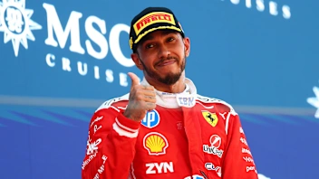 BARCELONA, SPAIN - JUNE 14: Race winner Lewis Hamilton of Great Britain and Scuderia Ferrari