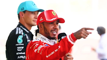 BARCELONA, SPAIN - JUNE 14: Race winner Lewis Hamilton of Great Britain and Scuderia Ferrari is