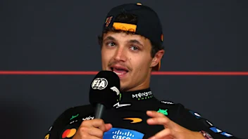 BARCELONA, SPAIN - JUNE 14: Third placed Lando Norris of Great Britain and McLaren in the Drivers