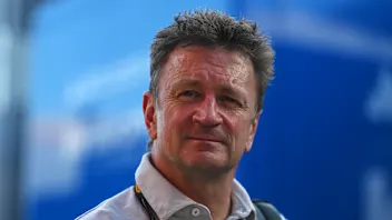 BARCELONA, SPAIN - JUNE 13: Allan McNish, Racing Director of Audi F1 Team arrives in the Paddock