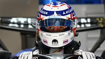 BARCELONA, SPAIN - JUNE 13: Alexander Albon of Thailand and Williams prepares to drive during final