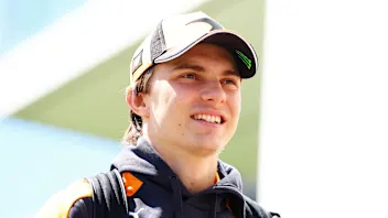 MONTREAL, QUEBEC - MAY 22: Oscar Piastri of Australia and McLaren arrives in the Paddock prior to