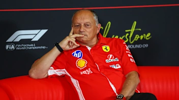 NORTHAMPTON, ENGLAND - JULY 03: Frederic Vasseur, Team Principal of Scuderia Ferrari in the Team