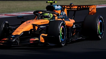 BUDAPEST, HUNGARY - JULY 26: Lando Norris of Great Britain driving the (1) McLaren MCL40 Mercedes