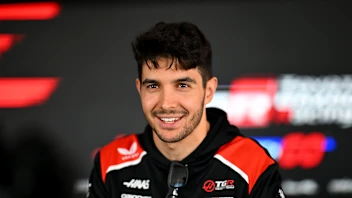 BUDAPEST, HUNGARY - JULY 23: Esteban Ocon of France and Haas F1 talks to the media during previews