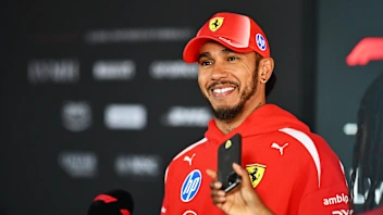 BUDAPEST, HUNGARY - JULY 23: Lewis Hamilton of Great Britain and Scuderia Ferrari is interviewed
