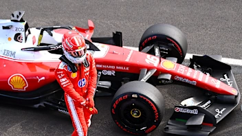 BUDAPEST, HUNGARY - JULY 25: Third placed qualifier Charles Leclerc of Monaco and Scuderia Ferrari