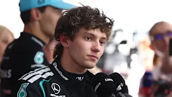 BUDAPEST, HUNGARY - JULY 25: Fourth placed qualifier Andrea Kimi Antonelli of Italy and Mercedes