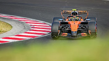 BUDAPEST, HUNGARY - JULY 25: (EDITORS NOTE: Image has been digitally enhanced.) Lando Norris of