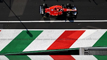 MONZA, ITALY - SEPTEMBER 04: Charles Leclerc of Monaco driving the (16) Scuderia Ferrari SF-26 on